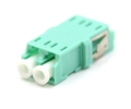 LC Duplex Aqua Adapter without Flange