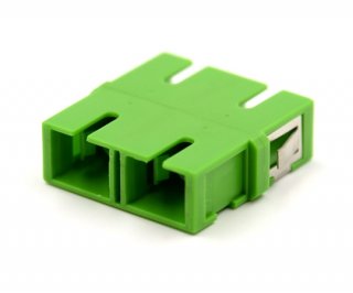 SC Duplex Green Adapter without Flange