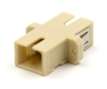 SC Simplex Beige Adapter with Flange