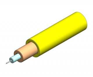 3mm Simplex Singlemode OS2 Cable Yellow OFNR