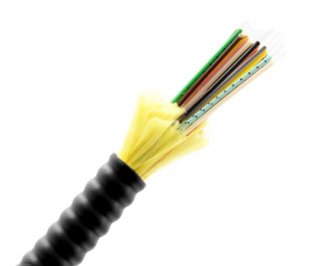 24 Fiber Armored Indoor / Outdoor Cable OM3 OFNP