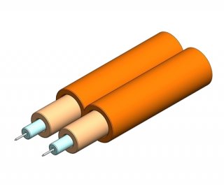 2mm Duplex Multimode OM2 Cable Orange OFNR