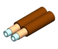 3mm Duplex Furcation Tubing for 900m Brown