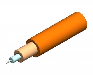 3mm Simplex Multimode OM2 Cable Orange LSZH