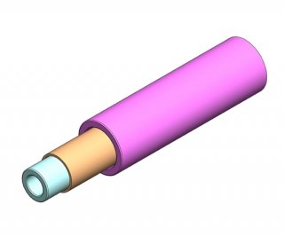 2mm Simplex Furcation Tubing for 900m Rose