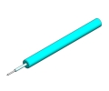09mm Tight Buffer Singlemode OS2 Cable Aqua
