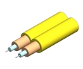 2mm Duplex Singlemode OS2 Cable Yellow OFNP