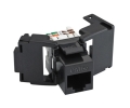 Cat5e Keystone Jack Toolless Butterfly Black