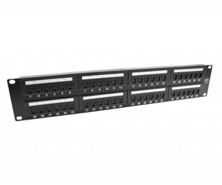 Cat6 48 Port Unshielded 2U Copper Patch Panel