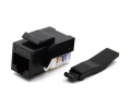 Cat6 Keystone Jack Toolless Type Black