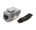 Cat5e Keystone Jack Toolless Type Gray