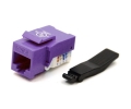 Cat5e Keystone Jack Toolless Type Purple