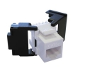 Cat5e Keystone Jack Toolless Butterfly White