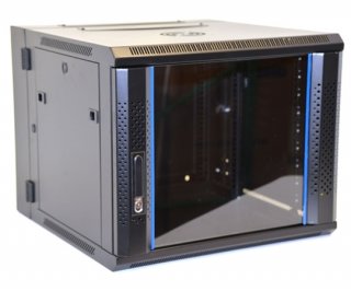 9U Wall Mount Equipment Cabinet Vented Border Double
