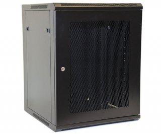 15U Wall Mount Equipment Cabinet Mesh Door Single