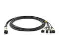 HPE Networks JG329A Compatible 40G QSFP to SFP DAC Cable HPE Networks JG329A Compatible 40G QSFP to SFP DAC Cable