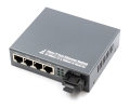4 Port Fiber Switch 10/100 RJ45 to 1 Fiber Port Multimode 2km