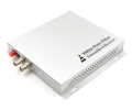 2 Channel Video Over Fiber Optic Converter with Audio