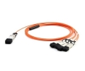 H3C Networks QSFP4X10GDAOC7M Compatible 40G QSFP to 4 SFP Breakout Active Optical Cable AOC