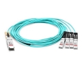 Cisco QSFP4SFP25GAOC7M Compatible 100G QSFP28 to 4 SFP28 Breakout Active Optical Cable AOC