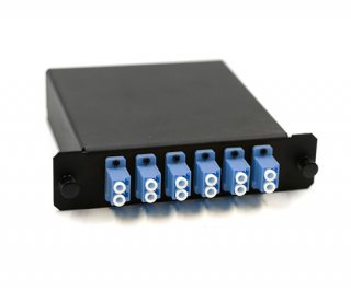 12 Fiber MTP Cassette OS2 LC to MTP Std Female