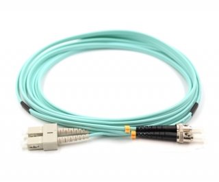 25m SC to ST Duplex OM3 Multimode Patch Cable