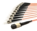 3m MTP Male to 12 ST UPC 12 Fiber Multimode OM1 625/125 Fanout Cable