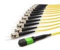 3m MTP Female to 12 ST UPC 12 Fiber Singlemode OS2 9/125 Fanout Cable