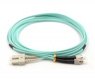 25m SC to FC Duplex OM3 Multimode Patch Cable