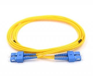 5m SC to SC Duplex Singlemode Armored Fiber Cable