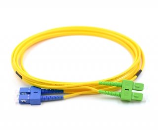 1m SC to SC/APC Duplex Singlemode Patch Cable