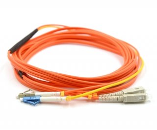 20m LC to SC Duplex OM1 Mode Conditioning Cable