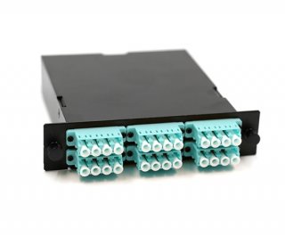 24 Fiber MTP Cassette OM3 LC to MTP Std Female
