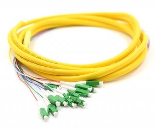 3m 12 Fiber LC/APC Pigtail Singlemode OS2