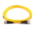 2m ST to ST Duplex Singlemode Armored Fiber Cable