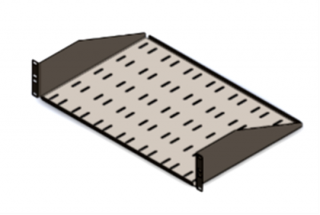 2U Network Rackmount Shelf Vented 12in Deep