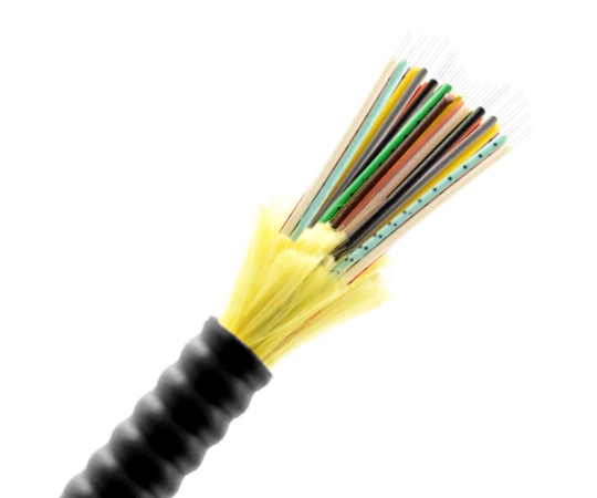 48 Fiber Armored Indoor / Outdoor Cable OM1 OFNP 48 Fiber Armored Indoor / Outdoor Cable OM1 OFNP