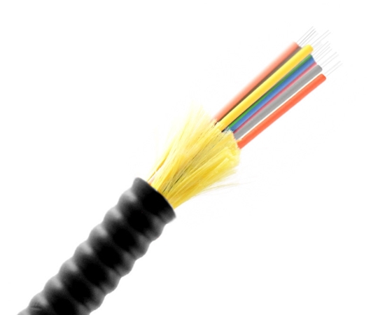12 Fiber Armored Indoor / Outdoor Cable OS2 OFNP 12 Fiber Armored Indoor / Outdoor Cable OS2 OFNP