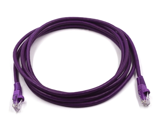 10ft Cat5e 350MHz UTP Ethernet Purple 10ft Cat5e 350MHz UTP Ethernet Purple