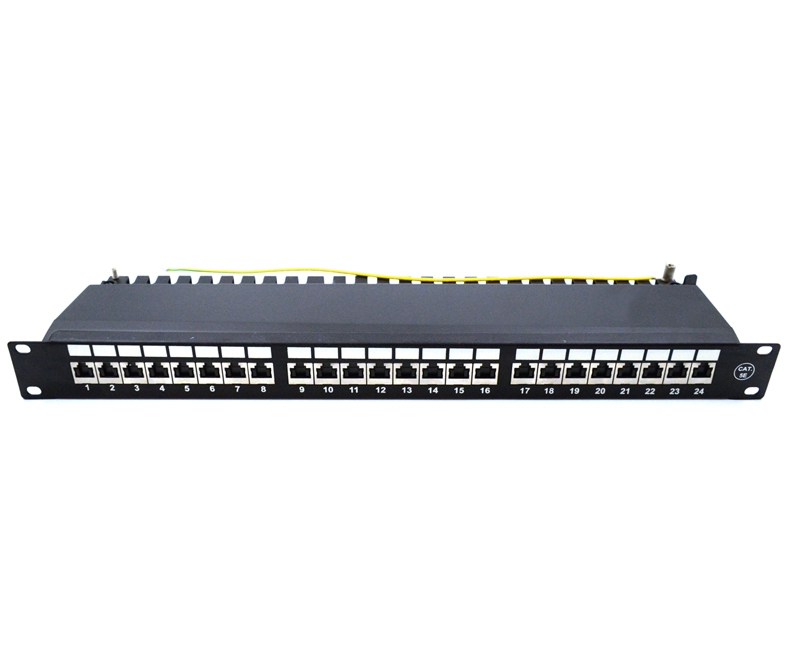 Cat5e FTP 19inch 1U Patch Panel Krone IDC 24Port