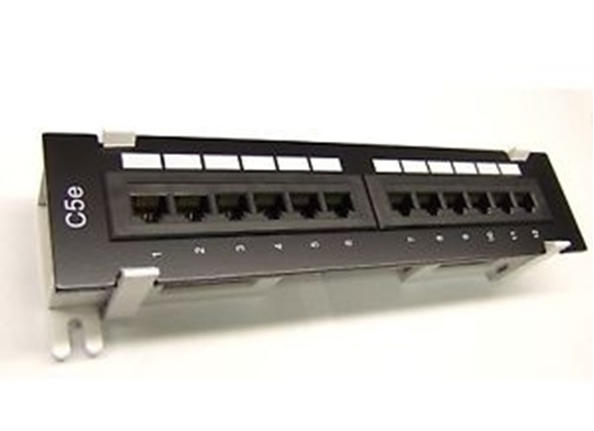 Cat5e Mini 110 Type 12 Port 568A/B Compatible Patch Panel Cat5e Mini 110 Type 12 Port 568A/B Compatible Patch Panel