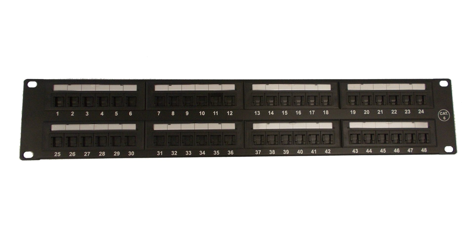 Cat6A 48 Port Unshielded 2U Copper Patch Panel