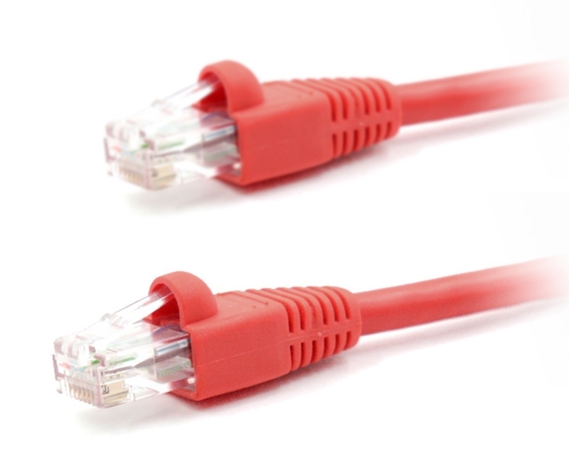 1ft Cat5e 350MHz UTP Ethernet Red