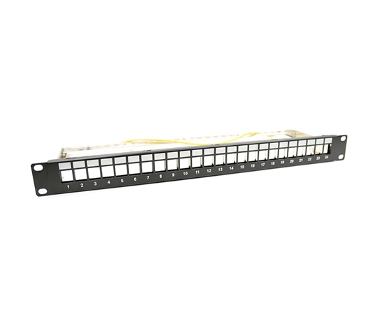 19in Blank Panel 24 Port Metal w/Cable Support 1U 19in Blank Panel 24 Port Metal w/Cable Support 1U