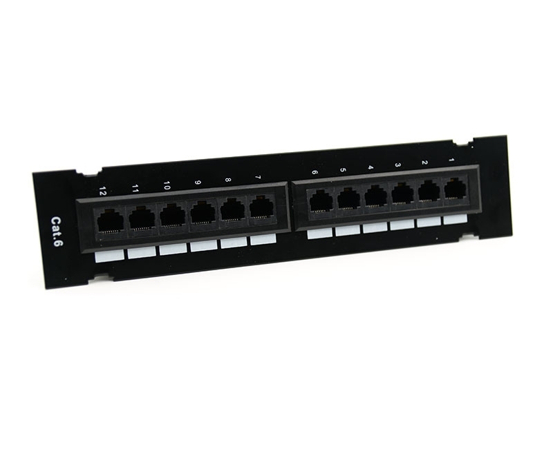 Cat6 Mini Patch Panel 110 Type 12 Port wall mountable