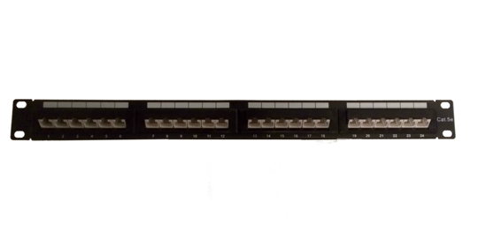Cat5E 45 Degree Panel 24P 568A/B Compatible Cat5E 45 Degree Panel 24P 568A/B Compatible