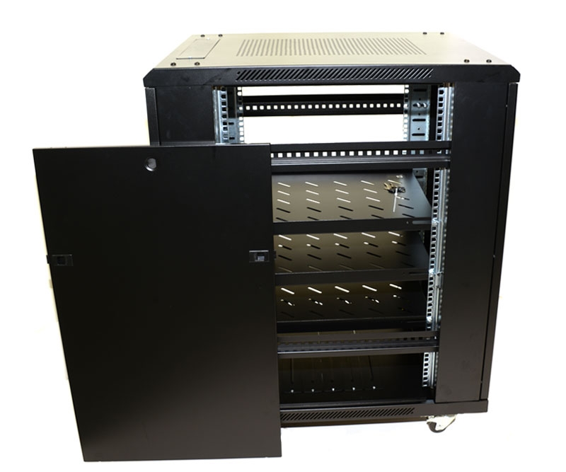 18U Network Server Rack Single Vented Rear Door