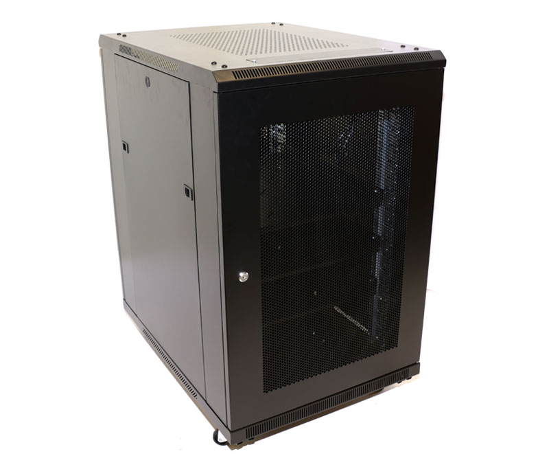 18U Network Server Rack Single Vented Rear Door