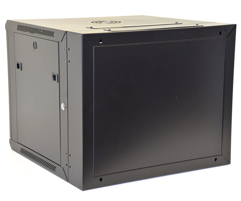9U Wall Mount Equipment Cabinet Vented Border Double