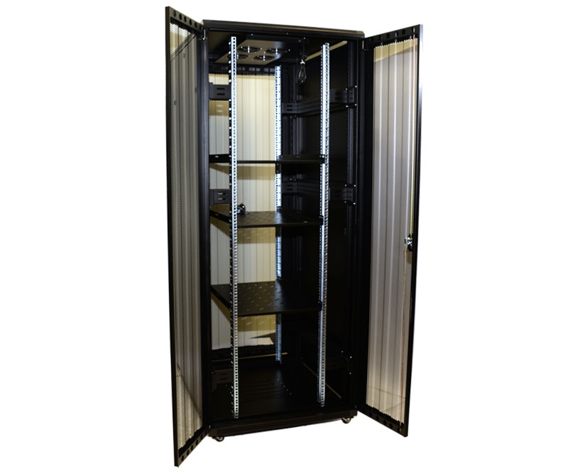 37U Network Server Rack Dual Vented Rear Doors